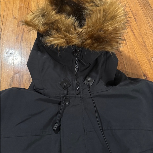 Schott Brooklyn Cotton Blend Down Filled Parka Black Large - Picture 5 of 12